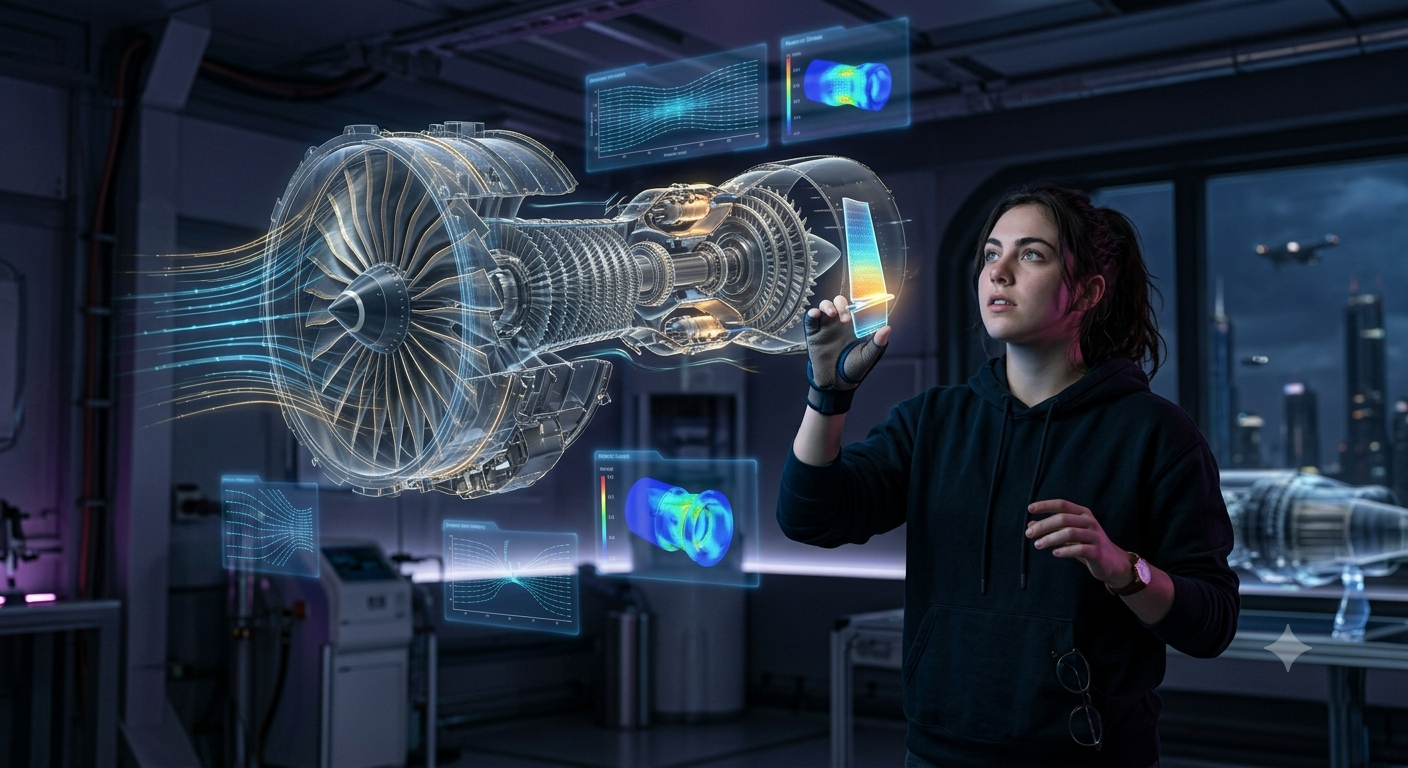 AR aircraft engine visualization